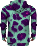 Leopard Abstract Fleece Hoodie