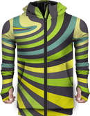 Zip Up Hoodie Spiral Abstract
